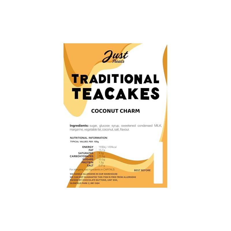 Just Treats Traditional Teacakes (500g Share Bag)