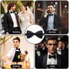 Guokoo Bow Ties for Men Solid Color Bow Tie Pre-Tied