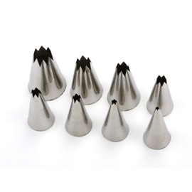 Pati-Versand Star nozzle set, 8 pieces.