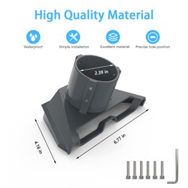 HOLACA Starlink Mini Pipe Adapter, Roof Pipe Holder, Metal Adapter for Variable Mast Sizes (1 - 2.1 Inch) Compatible with Starlink Mini, Accessories for Starlink Internet Kit Satellite