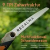 Recalma Handsäge Astsäge Klappbar, gehärtetes SK5 Sägeblatt 210 mm, Klappsäge