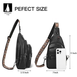 HiChiclife Sling Bag for Women Crossbody Bags for Women Trendy Crossbody purse Fanny Pack Chest Bag for Travel