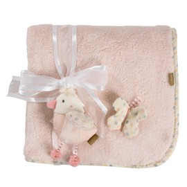 Fehn Cuddly blanket bird - cuddly blanket - for cuddling, as a crawling mat, cuddly blanket or blanket for home and on the go