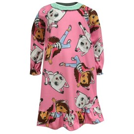 American Marketing Enterprises INC Girls Gabby's Dollhouse Flannel Traditional Toddler Nightgown (4T)