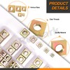 Rustark 90Pcs M3 M4 M5 M6 M8 Square Nuts Assortment