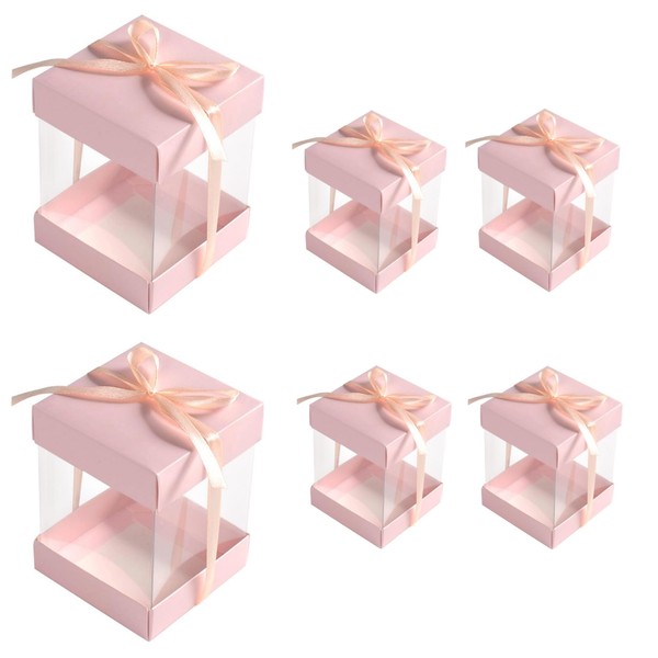 HAN SHENG 30 Pcs Small Window Gift Boxes Candy Boxes