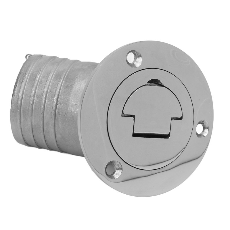 Angled Boat Deck Fill Cap 316 Stainless Steel Marine Deck