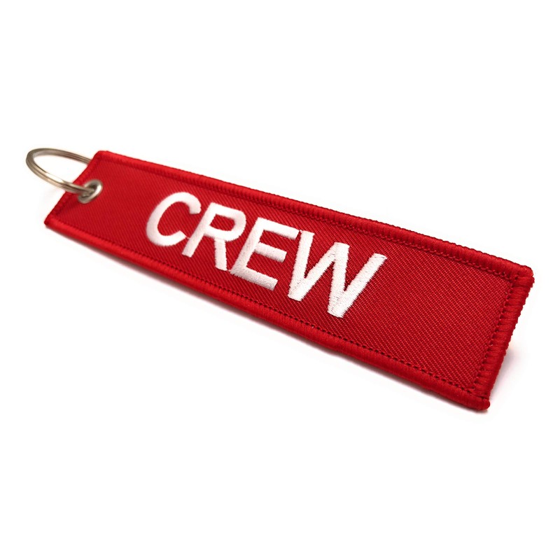 Crew Luggage Tag - Red/White - Set of 2 -