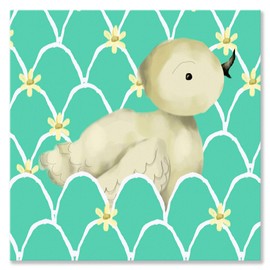 Oopsy Daisy Lion lona estirado por Maria Carluccio, 10 x 10 pulgadas