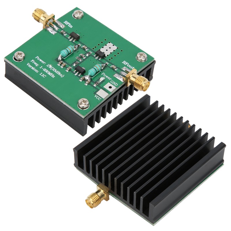 12V DC RF Power Wideband Amplifier Amplification Module 1-930MHz Working