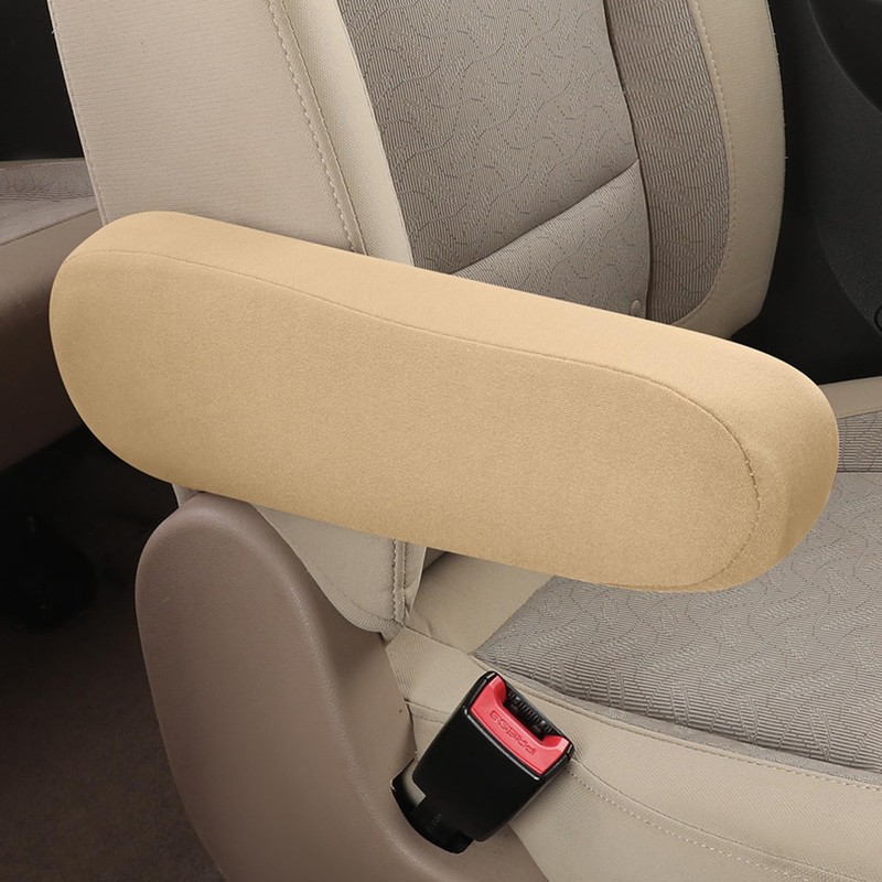 1 Pair Car Front Seat Armrest Cover, Cloth Fabric Replacement
