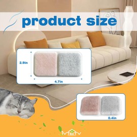 8 Pack Filter Replacement Compatible with Catit Airsift Jumbo/Regular/Smartsift Box, Dual Action Filter to Keep Catit Litter Box Fresh Smell，Cat Litter Box Filters Pads Replacement