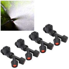 Garden Sprayer Nozzle, 4Pcs Knapsack Sprayer Nozzles, G3/8 Dual Nozzle Drip‑Proof Accessory, Pressure Sprayer Parts for Replacing Backpack Sprayer Nozzle