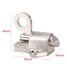 CYSFETENA Automatic Hidden Door Latch, Zinc Alloy Window Gate Security Pull Rings, Spring Pull Latch with 4 Screws for Home Window Shed Gate Toilet Bedroom Doorgate