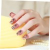 IWOWHERO False Nail Tips 24pcs Women's Nail Pieces in Brownish
