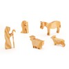 RUSATEN Wooden Nativity Scene Set – Christmas Desk Decor with
