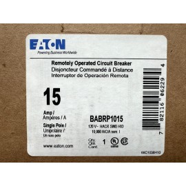 Eaton NEW EATON BABRP1015 Remotely Operated Circuit Breaker 1 Pole 15 AMP Bolt On BAB