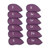 Golf Iron Head Cover Set of 12 Pieces, Thick Synthetic