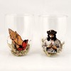 OKEA Double-Wall Insulated Glass Mugs 250ml 2-PC with Sacred Jesus