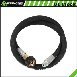Outstanding-Carparts 3FT Pressure Washer Whip Hose 3/8" Jumper Hose with Swivel Steel Connector