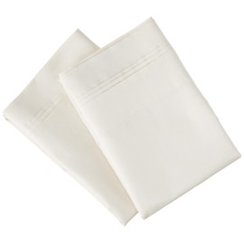 SUPERIOR 650SDPC SLIV Pillowcases, Standard, Ivory, 2