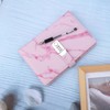 A5 Note Book PU Leather Cover Password Lock Notepad Diary