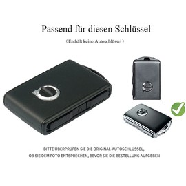 HIBEYO For Volvo Car Key Case Carbon TPU Protective Key Case for Volvo XC60 XC90 S90 V90 S60L XC40 2021 Smart Side Buttons Keyless Car Key Remote Control Cover Red