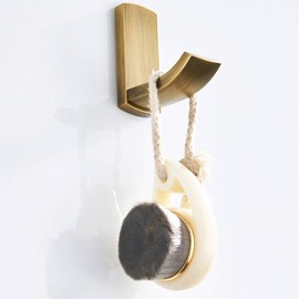 Flybath Coat Hook Brass Antique Towel Robe Hooks for Bathroom Kitchen Wall Mounted, Brushed Bronze