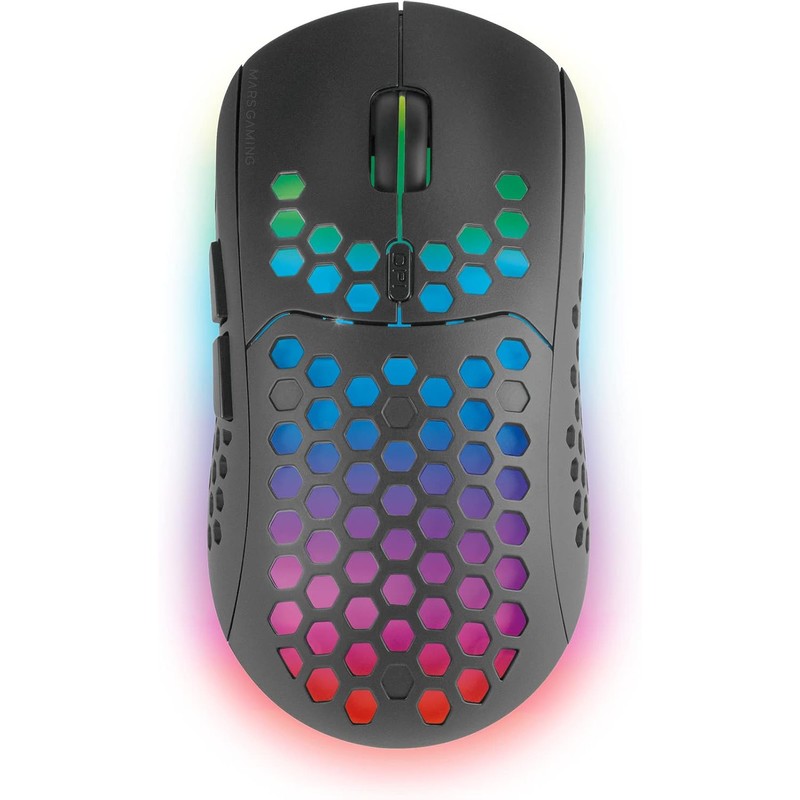 MARSGAMING Mars Gaming MMW3 - Ratón inalámbrico para gaming, RGB