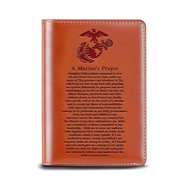 WHLBHG Marine Gift Marine's Prayer Hardcover Journal Notebook Religious Gift Military Leather Journal Appreciation Gifts for Marine (Journal-Marine’s Prayer)