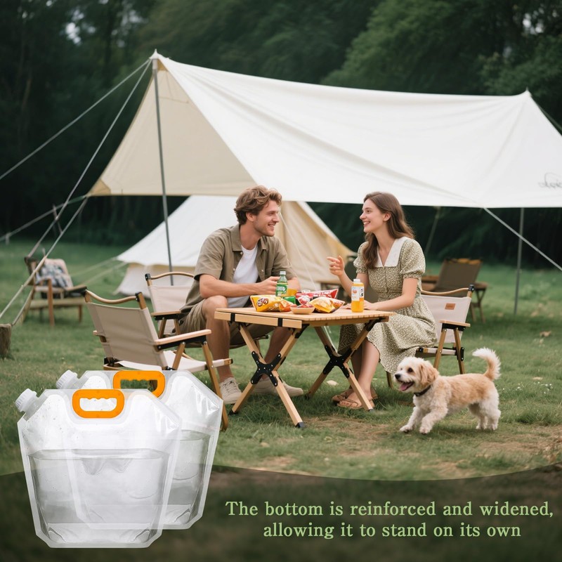 LECEHIVO 40 Pcs 1.3 Gallon Collapsible Water Storage Bag with