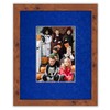 5x7 Precut Royal Blue Suede Picture Matboard for 4x6 Photo