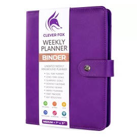 Clever Fox Weekly Planner Binder – Goal Setting Planner for Time Management &...