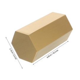 LALAFINA Stainless Steel Pen Holder Hexagonal Pencil Cup Minimalist Stationery Organizer Desktop Makeup Brush Container for Office Home Classroom