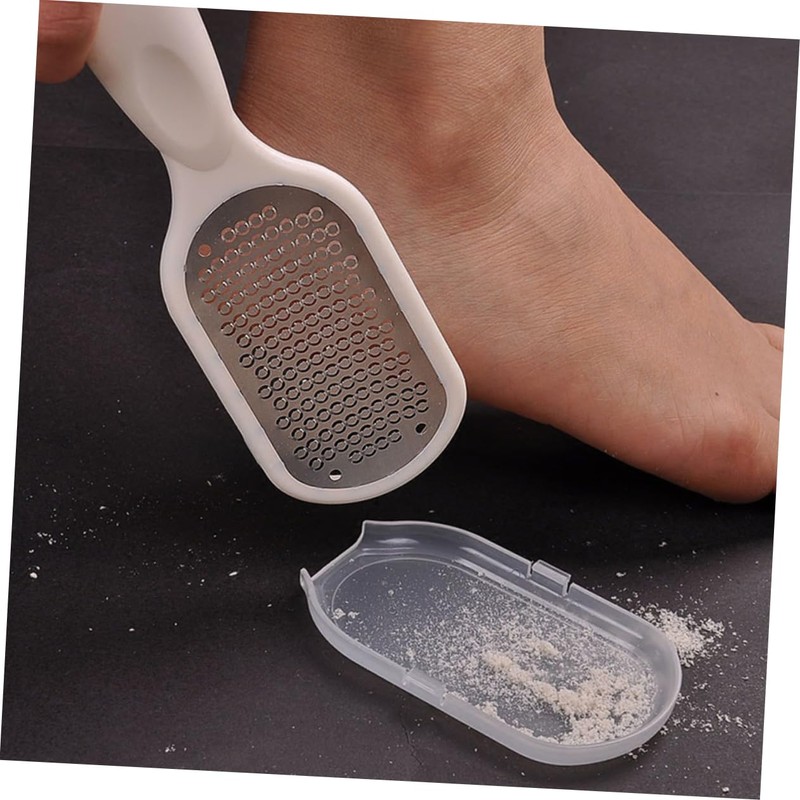 Healeved 2pcs Stainless Steel Double-sided Foot Rasp Callus Remover for