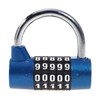 4/5-digit combination padlock, combination lock, resettable for school, gym, case,