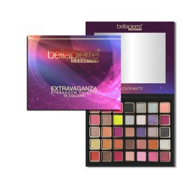 bellapierre Extravaganza Eyeshadow Palette | 35 Shades in Matte, Satin, Shimmer, & Foil Finishes | Non-Toxic & Paraben Free | Vegan & Cruelty Free