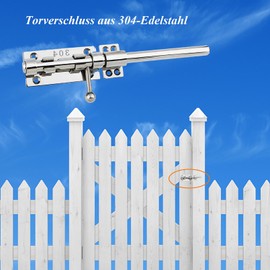 304 Stainless Steel Gate Lock Sliding Bolt Gate Lock Heavy Duty Sliding Lock Thickened Security Bolt Door Latches Hardware Lockable Barrel Bolt Lock