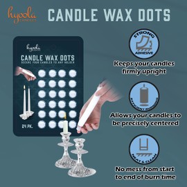 Hyoola Candle Sticky Dots - Candle Wax Dots - Candle Adhesive - 72 Dots