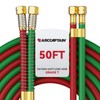 ARCCAPTAIN Grade T Oxygen Acetylene Hose, 1/4" x 50 FT