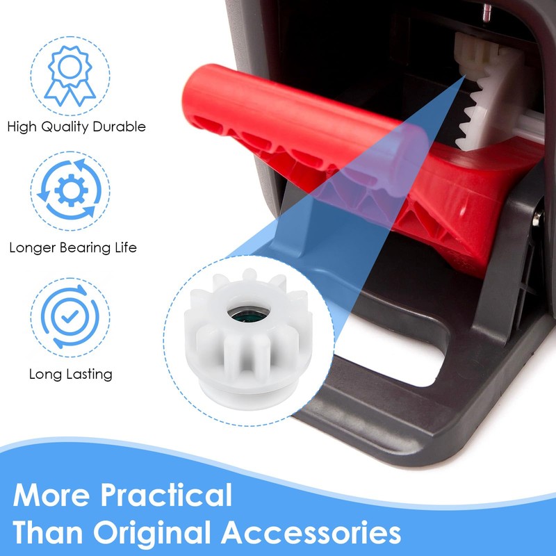 Lnngub Pack of 4 Spin Mop Replacement Parts, Plastic Spin