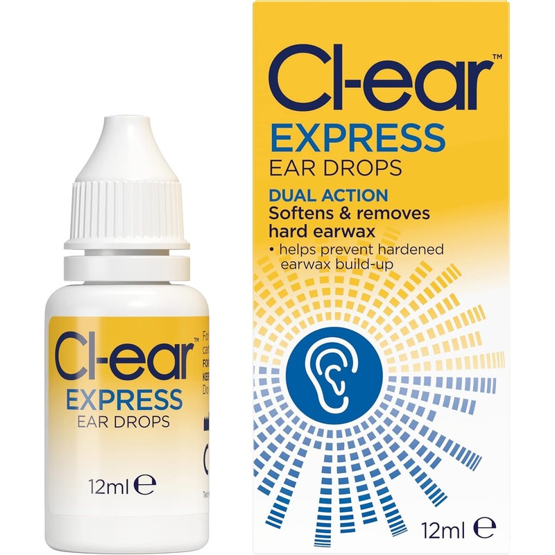 Cl-ear Express Ear Drops - Dual Action Ear Wax Removal,
