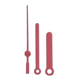 New Replacement Quartz Plastic Coloured Clock Hands For Clock Movement Mechanism Press Fit For Hand Holes 3.6mm & 5.5mm (55mm Pink)