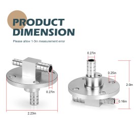 MOTO1988 Fuel Pipe Joint For Yamaha Rhino 660 Billet Fuel Pickup Gas Pump tank 2004-2007