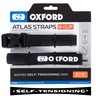 Atlas B-Clip (Pair), 26mm x 2.0m, Black. Motorcycle Adjustable Luggage