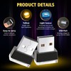 Ouzorp 2 Pcs Mini USB LED Light, Car LED Interior