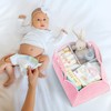 Maxuni Cotton Rope Diaper Caddy Basket Pink