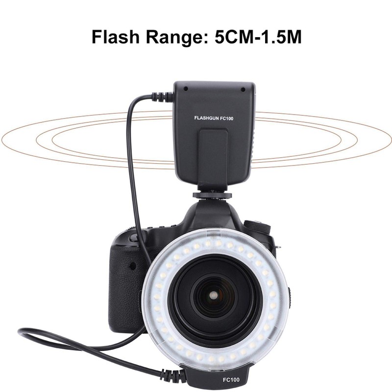 CCYLEZ LED Flash Light Ring Kit, Ring Adapter, Flash Controller