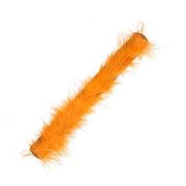 Feather Furry Ostrich Hair Slap Bracelet for Women Snap Patting Circle Wristband Cuff Sleeves Bangle Multicolor Wrist Jewelry Birthday Gift-F orange