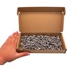 SKIR'CO Pack of 100 Large Flange Aluminium Blind Rivets 4.8